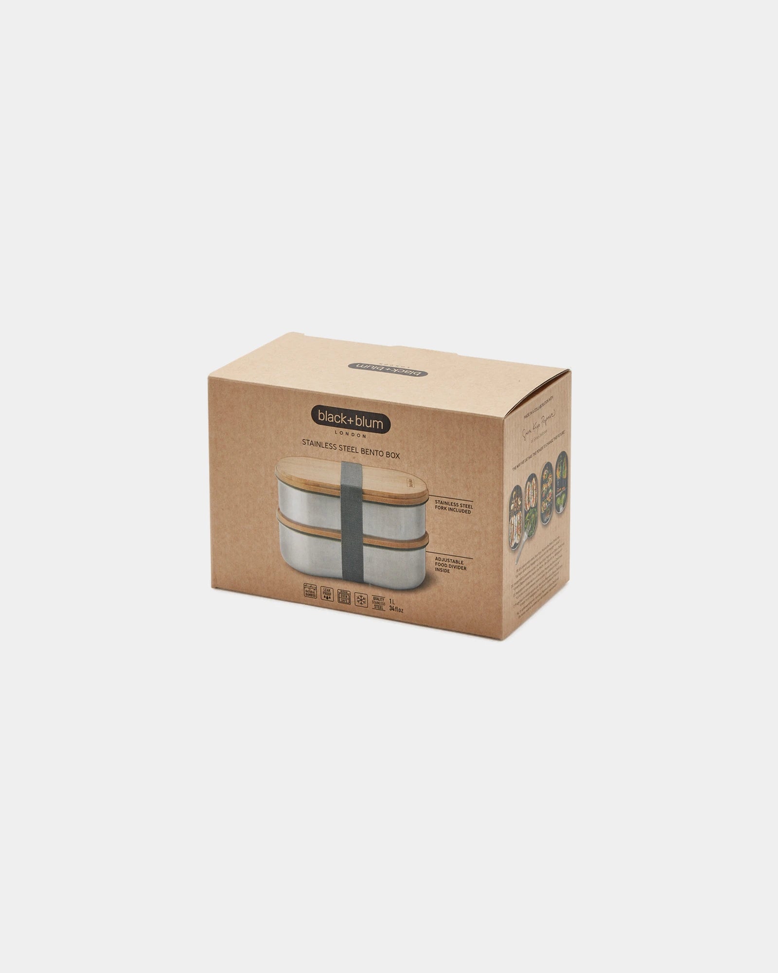 Boîte à bento inox 1L Black+Blum à personnaliser - 1
